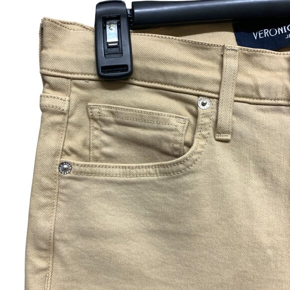 Veronica Beard Women 30 Carolina Skinny Kick-Flare Jeans Stone Khaki High Rise - Picture 6 of 16